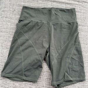 Olive Green Women's Athletic Shorts
